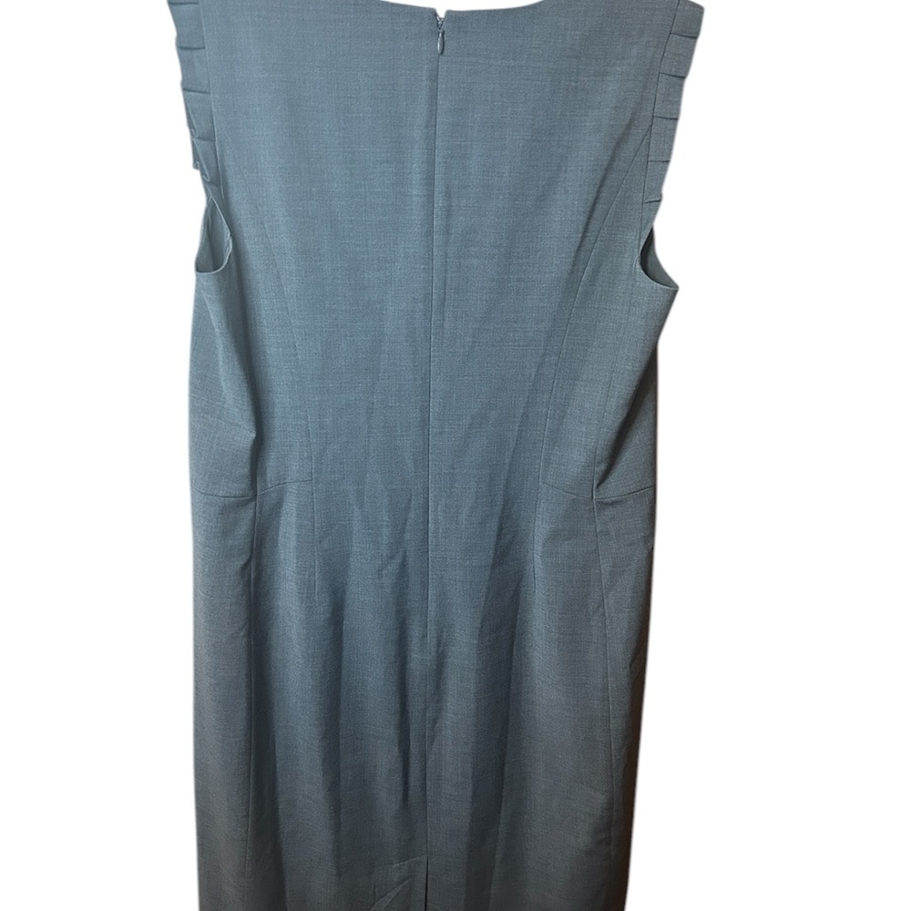Talbots Wool Blend Ruffle Sleeve Shift Dress Women’s Size 14 Business NWOT - Picture 2 of 5